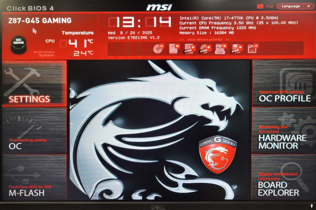 Custom/MSI Tower PC Core I7-4770K 3.50GHz 16GB RAM 2TB HDD 750W PSU _
