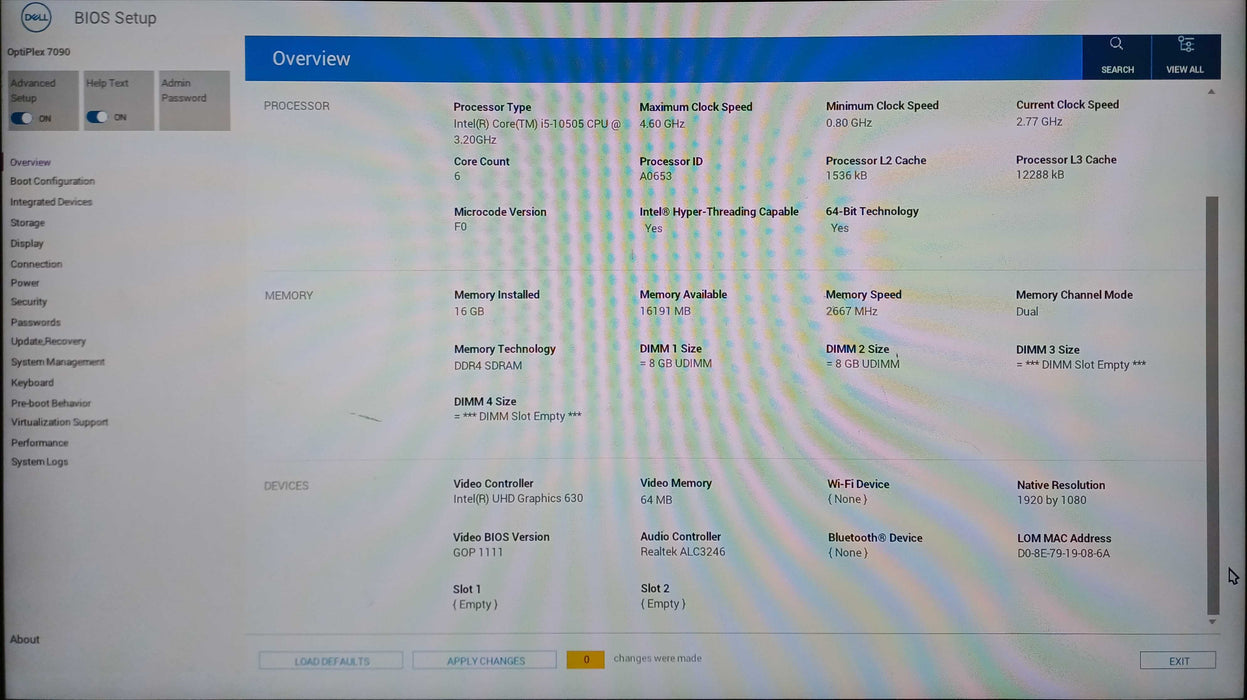 DELL OptiPlex 7090 SFF Intel Core i5-10505 ,16GB DDR4, 256GB NVMe
