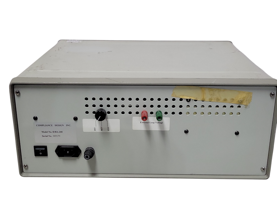 Compliance design D/BA-200 balance analyzer, READ _