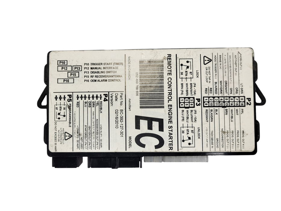 ASTROSTART EC REPLACEMENT REMOTE START MODULE BC-392-127-301 Q$