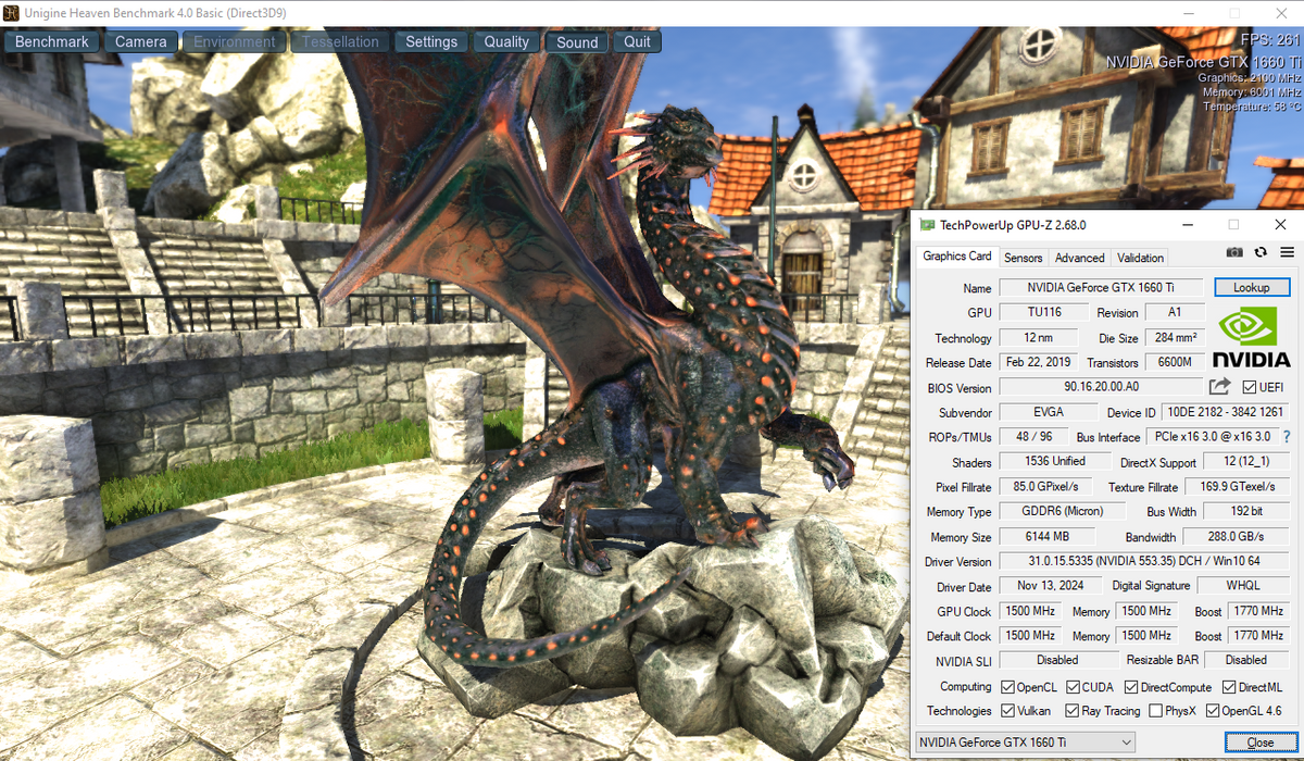 EVGA GeForce GTX 1660 Ti XC 6GB GDDR6 Graphics Card