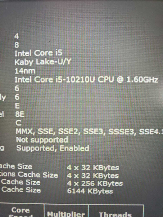 Lenovo ThinkPad E15 i5-10210U 8GB RAM 256GB NVME 1TB HDD  Lap200