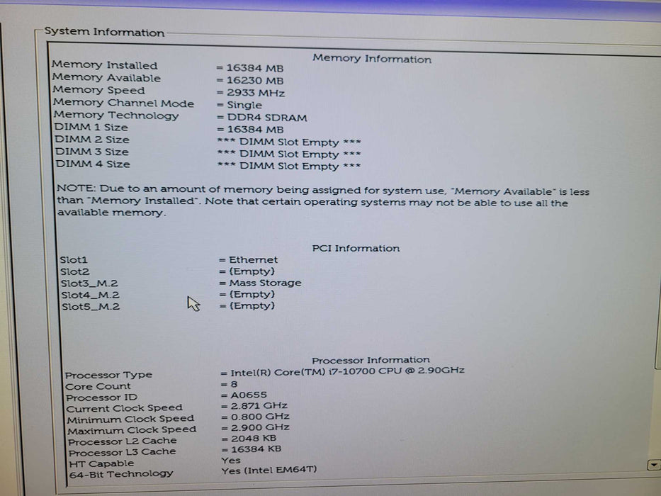 Dell OptiPlex 7080 - Core i7-10700 16GB DDR4 256GB NVMe %