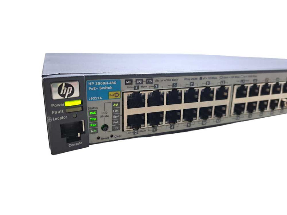 HP 3500yl-48G PoE+ J9311A | 48-Port Gigabit PoE+ 4x SFP Network Switch *READ*