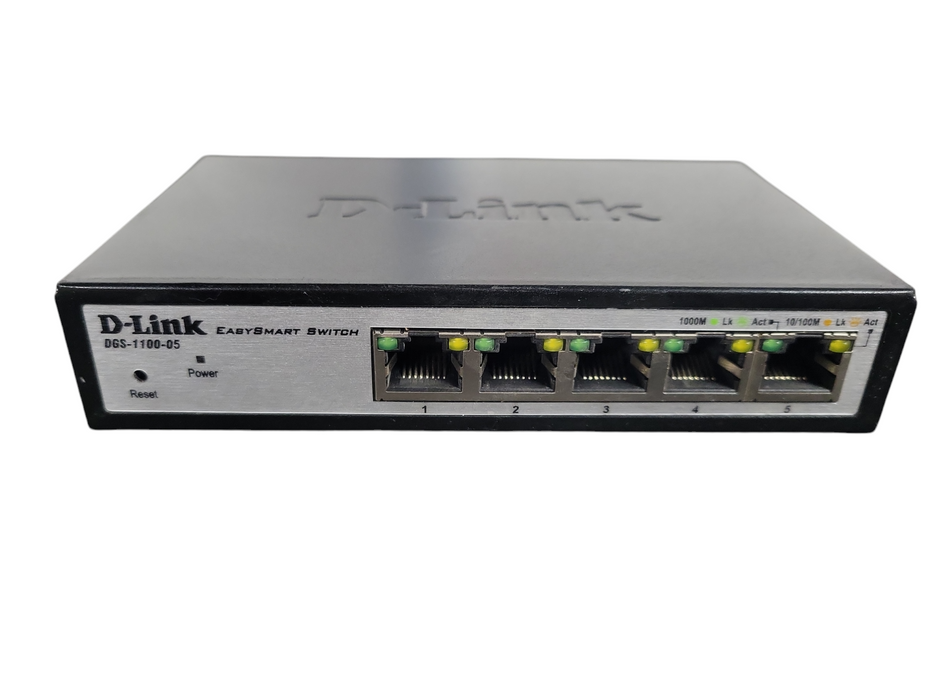 D-Link DGS-1100-05 5-Port Gigabit EasySmart Switch NIB !