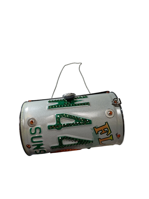 Little Earth Road Flair Hand Embellished Swarovski Crystal Florida Purse =
