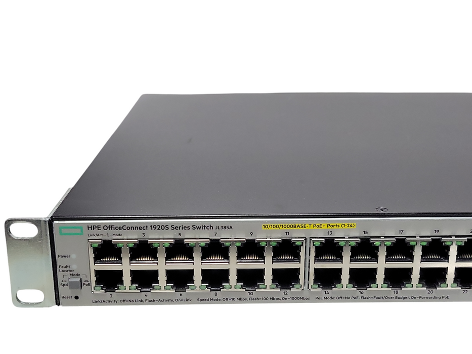 HPE OfficeConnect 1920S 24G 2SFP PoE+ 370W JL385A Gigabit switch _