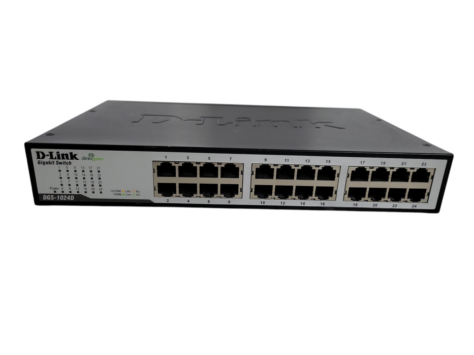 D-Link DGS-1024D 24 Port 10/100/1000 Gigabit Ethernet Switch !