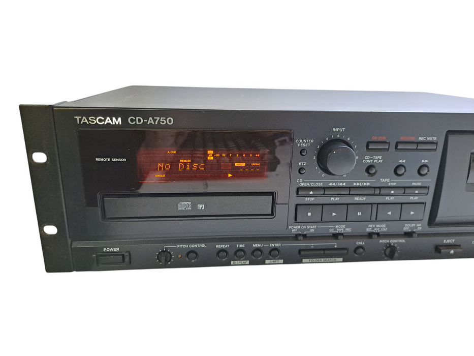 TASCAM CD-A750 Professional CD Player & Cassette Recorder Unit )