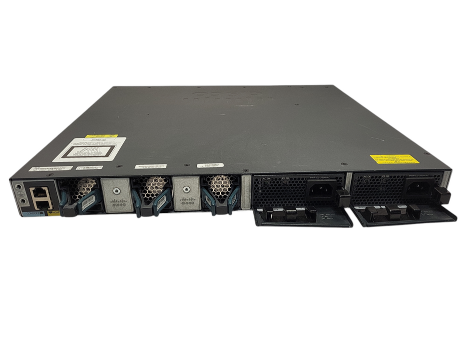 Cisco WS-C3650-24TS-S V03 | 24-Port Gigabit, 4x 1G SFP Switch | 2x 250W PSU $