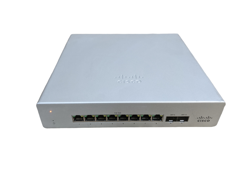 Unclaimed Cisco Meraki MS120-8FP-HW Cloud-Managed Compact Switch