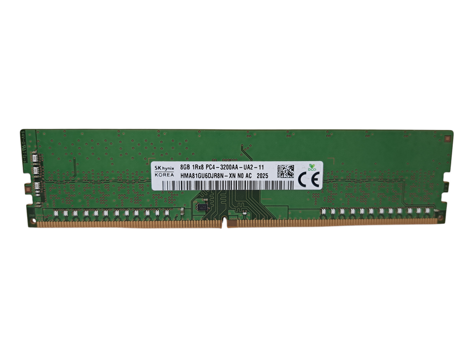 SK Hynix 8GB 1Rx8 PC4-3200AA-UA2-11 | DDR4 Desktop Memory RAM )