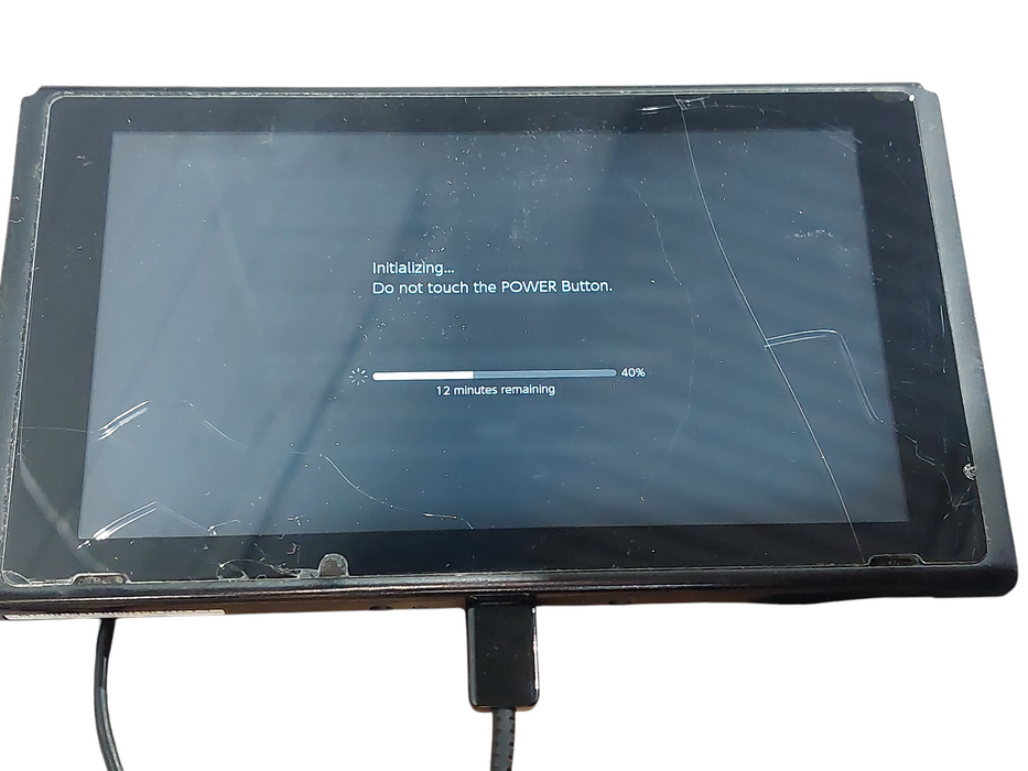 Nintendo Switch Model: HAC-001 (01) Console Only , Screen Cracks , No Stand =