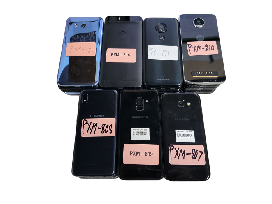 Lot of 37x Android Phones [Samsung/Google/LG | B Condition][PXM-24] (