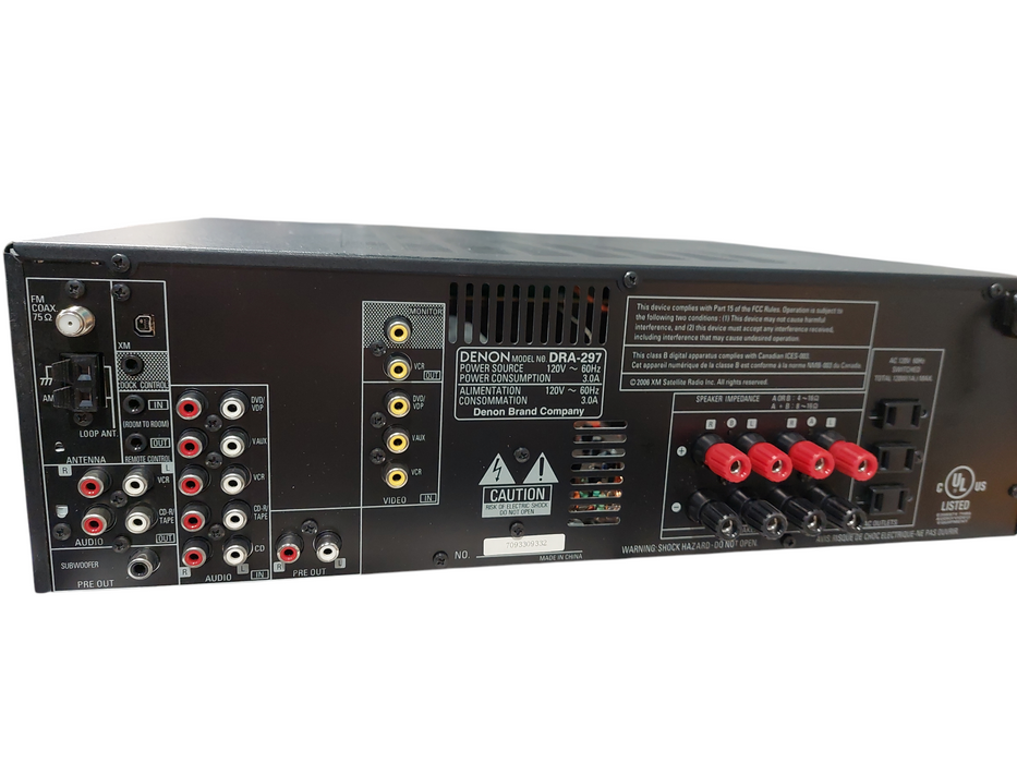 DENON AM/FM Stereo Receiver Model: DRA-297 =