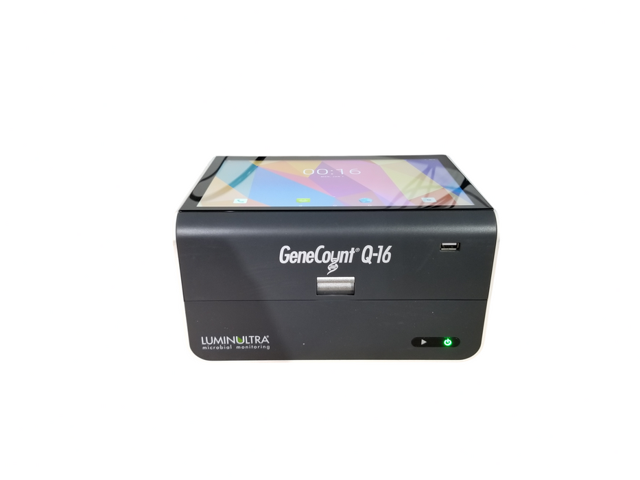 LuminUltra GeneCount Q-16 qPCR Microbial Monitoring System/Display Powers On / Untested