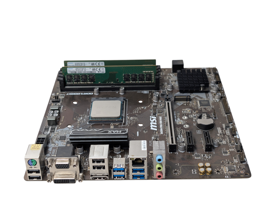 MIS B450M PRO-VDH MAX AMD Ryzen 5 3600 16GB RAM AM4 Motherboard Combo  -