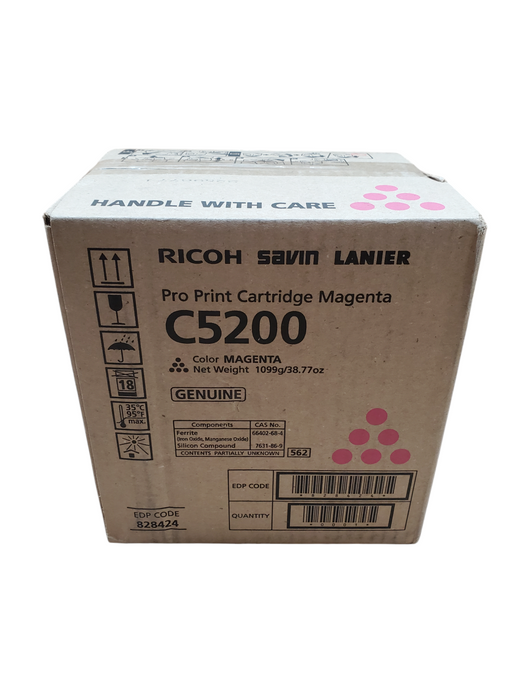 Genuine Ricoh Pro Print Cartridge for C5200 - 828424 Magenta - New Q