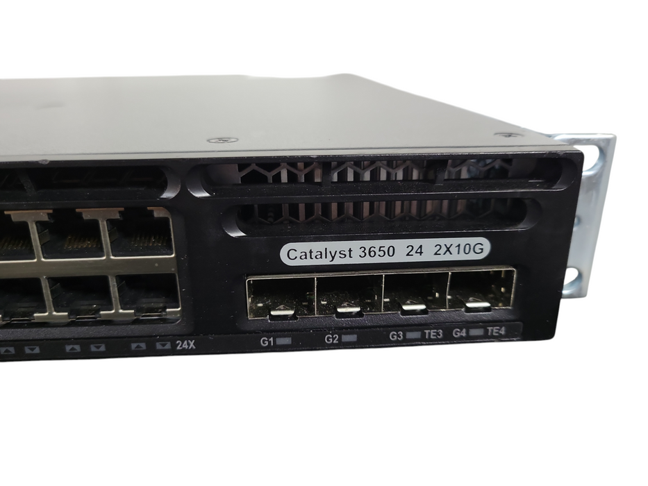 Cisco Catalyst WS-C3650-24TD-E V04 2x10G Uplink Ports Switch !