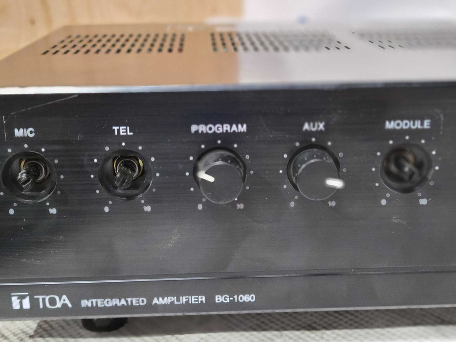 TOA Integrated Amplifier BG-1060, READ