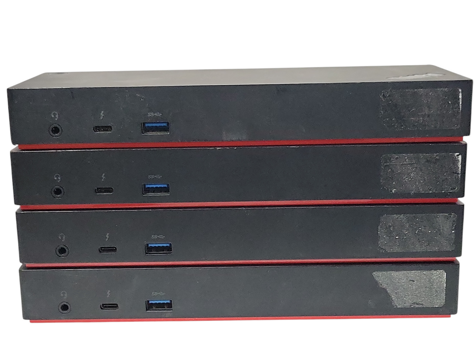 Lot of 4x Lenovo ThinkPad Thunderbolt 3 Dock 40AC docking stations only, READ Q_