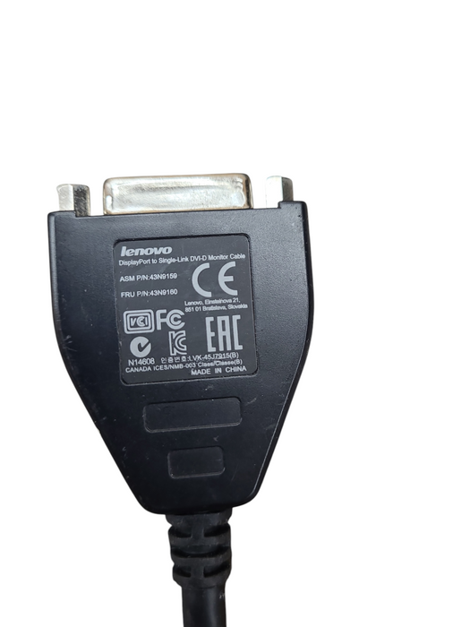 Lot of 14x Lenovo DisplayPort to Single-Link DVI-D Monitor Adapter