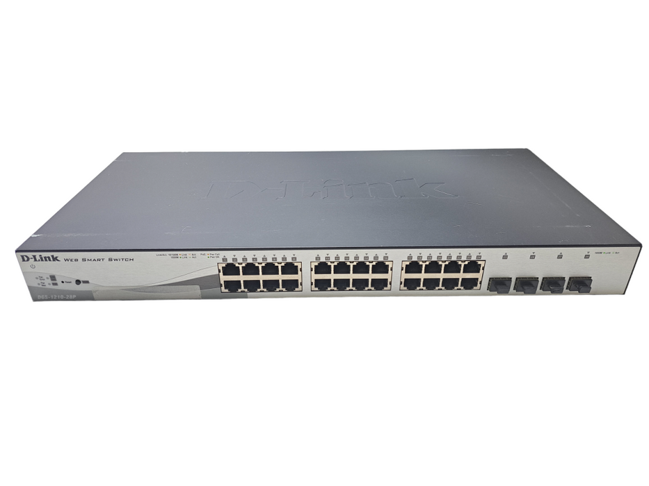D-Link DGS-1210-28P | 28-Port Gigabit PoE 4x SFP Managed Switch