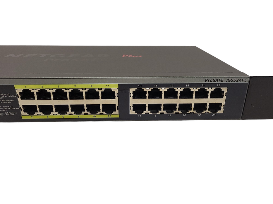 Netgear JGS524PE ProSafe Plus 24-Port PoE Gigabit Ethernet Network Switch $