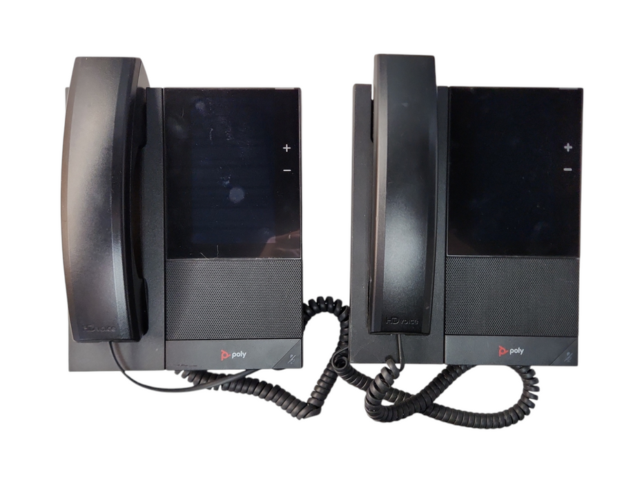 LOT of 2x Poly CCX 500 Media Phone, Teams, G2201-49720-001, Factory Reset