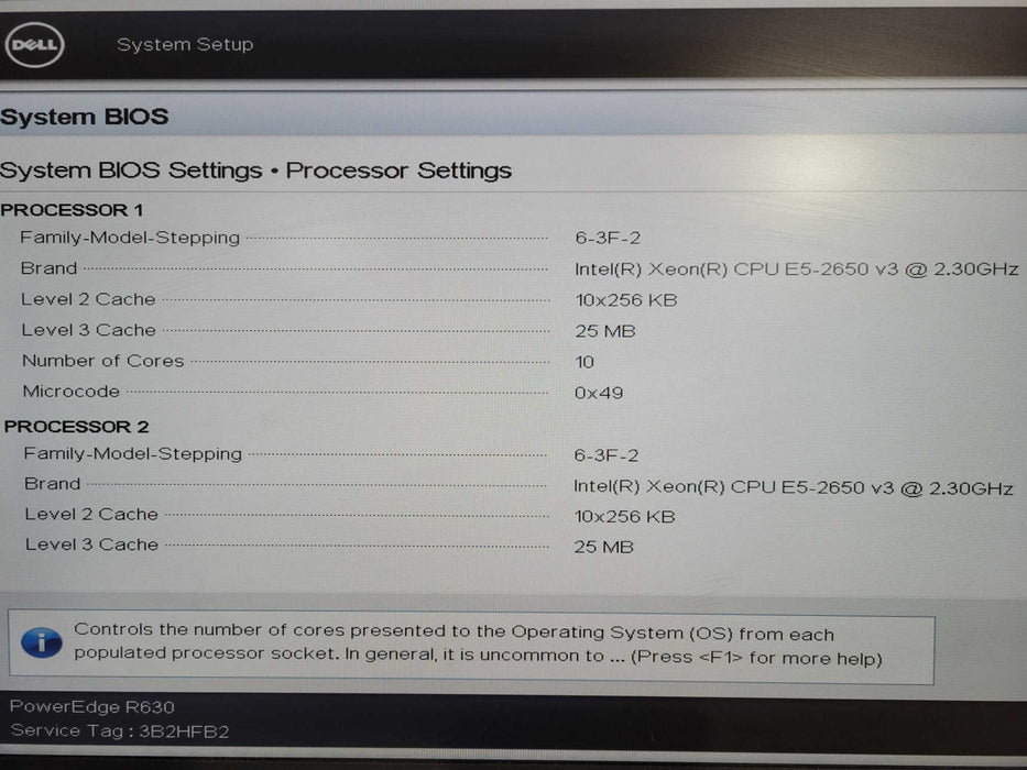 Dell PowerEdge R630 1U 2x Xeon E5-2650 v3 @ 2.3GHz 128GB RAM  8x 2.5" !