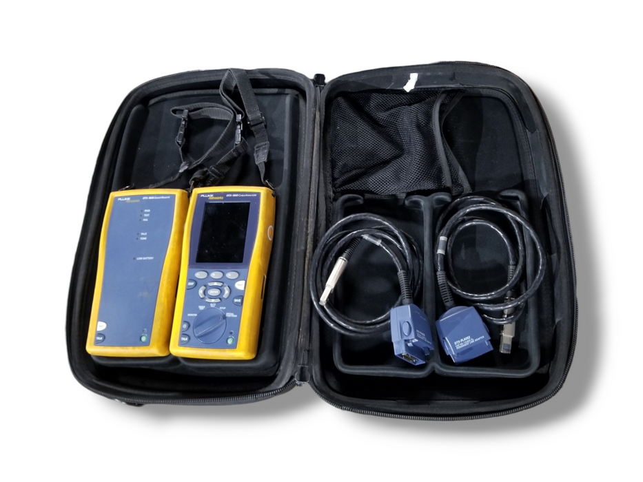 Fluke Networks DTX-1800 CableAnalyzer & SmartRemote + 2x DTX-PLA002 Link Adapter