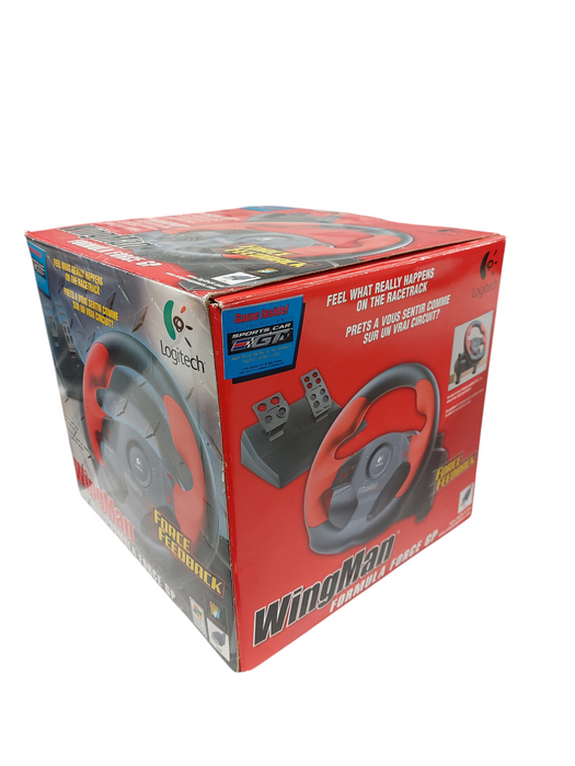 Logitech USB WingMan Formula Force Feedback GP Steering Wheel Controller  =