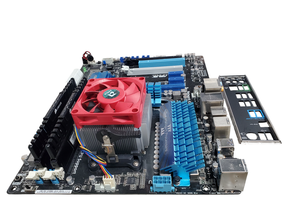 ASUS A99X EVO R2.0 Motherboard with AMD-4100 | 16GB RAM  I/O Shield