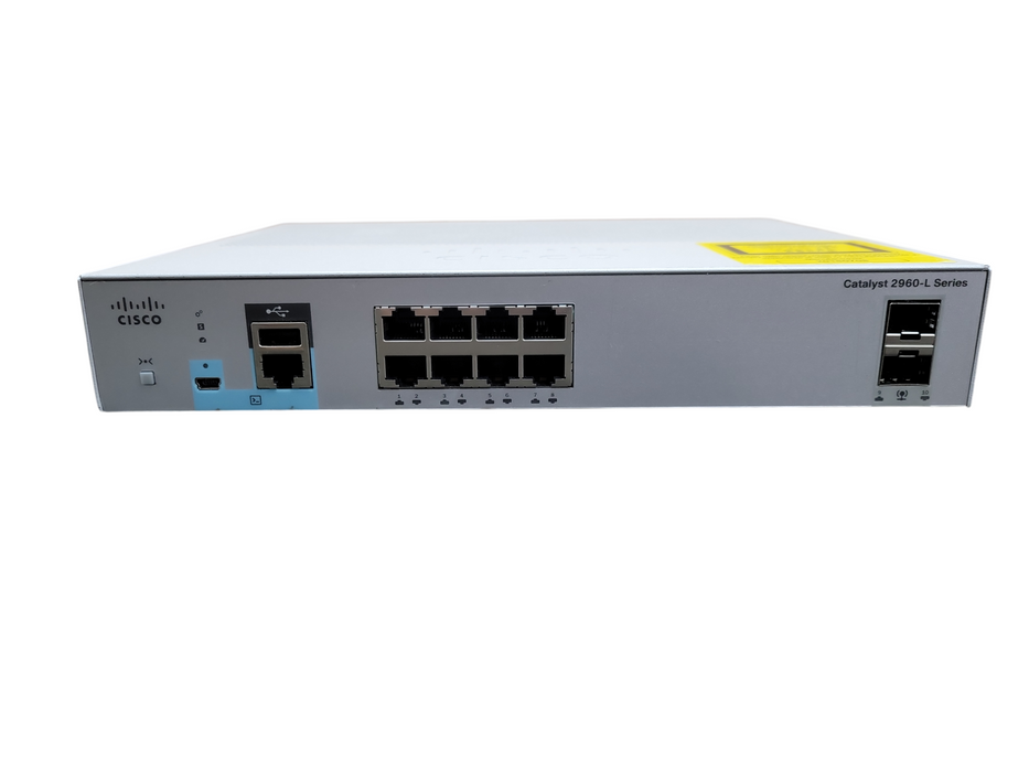 CISCO WS-C2960L-8TS-LL v02 8 Port GigE 10/100/1000 Managed Switch !