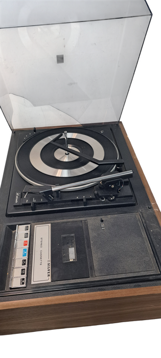 Vintage Silver Shin-Shirasuna ElectricSS-2005W Stereo Music Center| READ