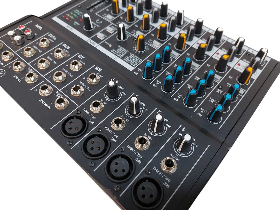 Mix12 12-Channel Compact Live Studio Mixer with Effects FX =