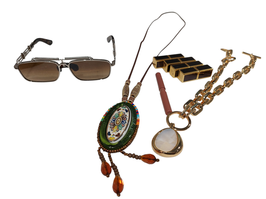 Bundle of some Womens Faux Jewelery & Sunglasses, Purse , Headband , Anklet =