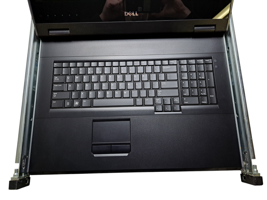 Dell DKMMLED185-G01 18.5" Rackmount LED Monitor Console w/ Rails & Cables )