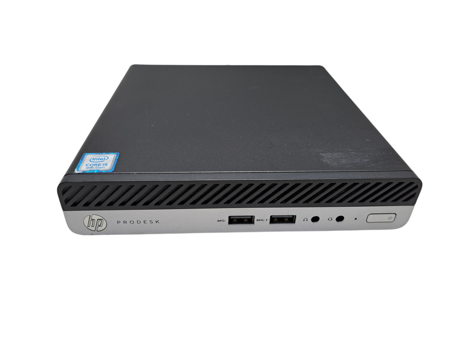 HP ProDesk 400 G5 Mini | i5-9500T @2.20GHz, 8GB DDR4, 256GB NVMe, Wi-Fi Q)
