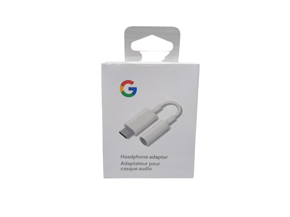 Genuine Google - USB-C-to-3.5mm Audio Adapter - White NEW Q)