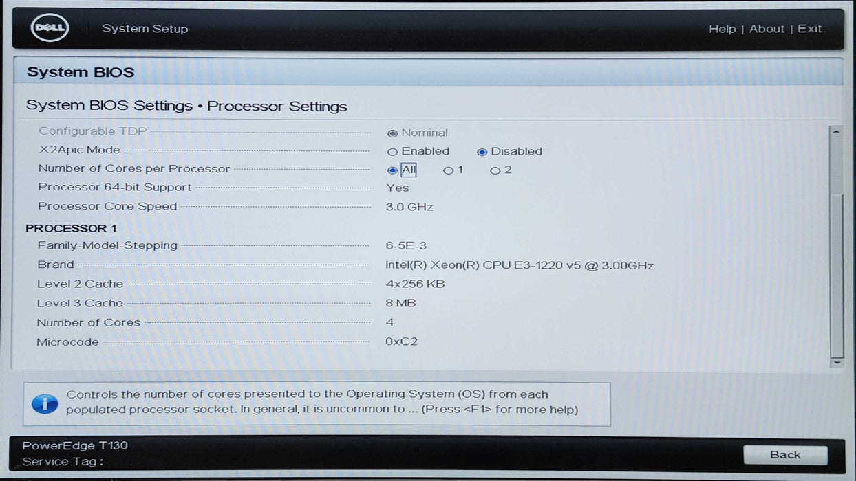 DELL PowerEdge T130, Xeon E3-1220v5 3.00GHz, 16GB DDR4, No HDD
