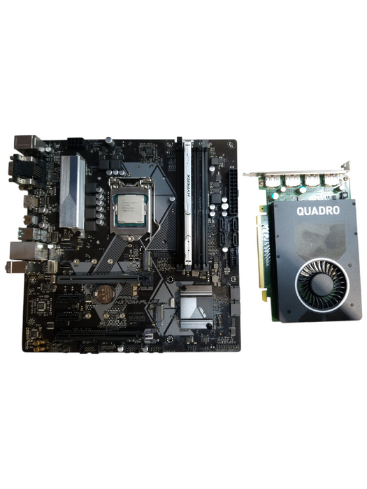 MotherBoard Combo Asus Prime H370M-Plus + i5-9400F + 8GB RAM + M2000 GPU