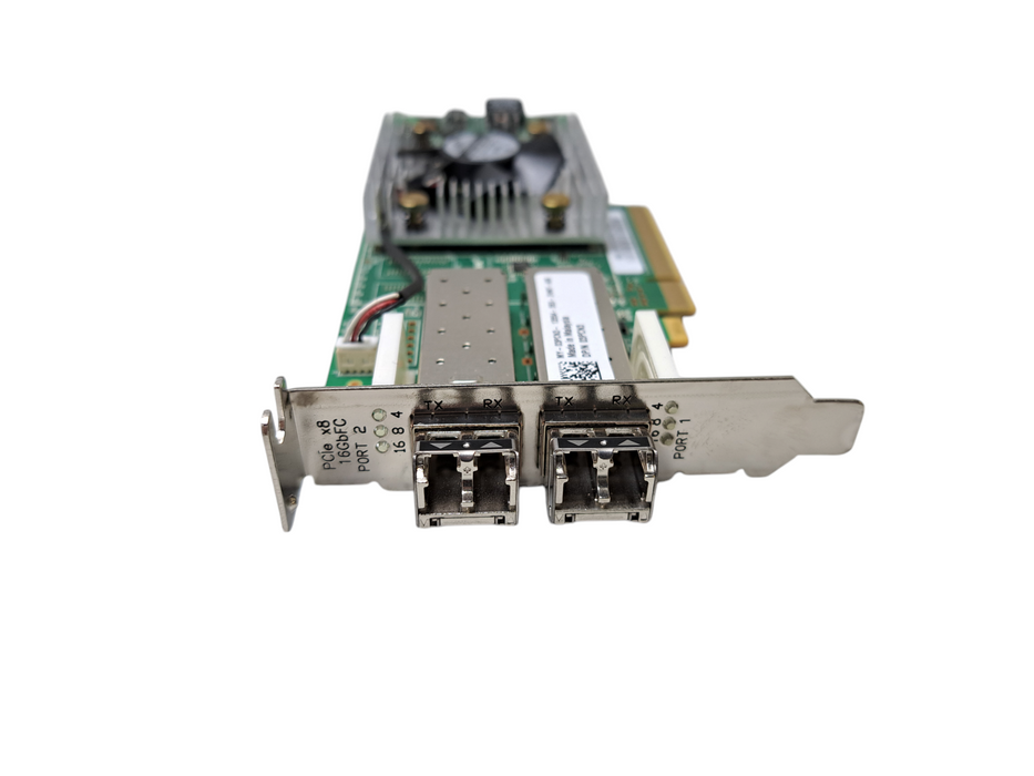 QLogic QLE2662L-DEL 16Gb Dual Port SFP+ FC Host Bus Adapter Low Profile Q