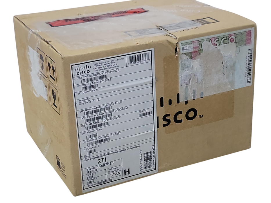 NEW Cisco IEM-3000-8TM Ethernet 8-Port 10/100 TX Switch Expansion Module _