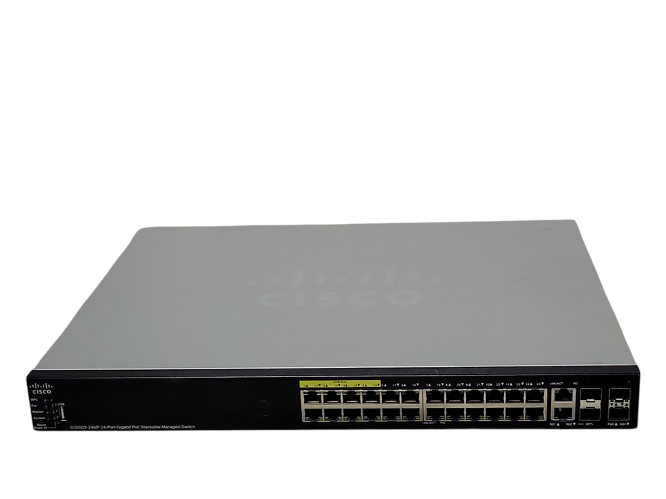 Cisco SG550X-24MP-K9 V02, 24-Port Gigabit PoE Stackable Managed Switch Q_