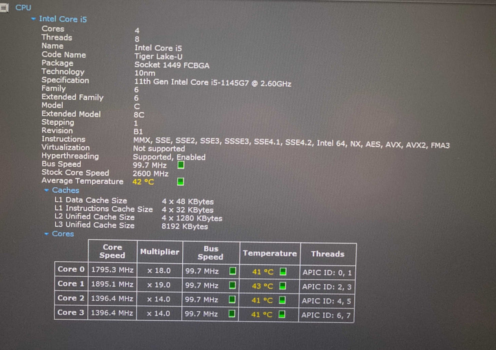 Dell Latitude 7420 TOUCH Core i5-1145G7@2.60GHz 16GB RAM 256GB SSD  Lap200
