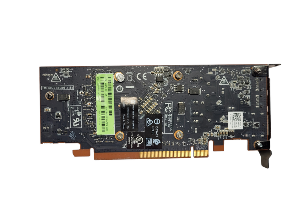 AMD Radeon PRO WX3100 4GB GDDR5 GPU - 2xMiniDP 1xDP, LP bracket Q$