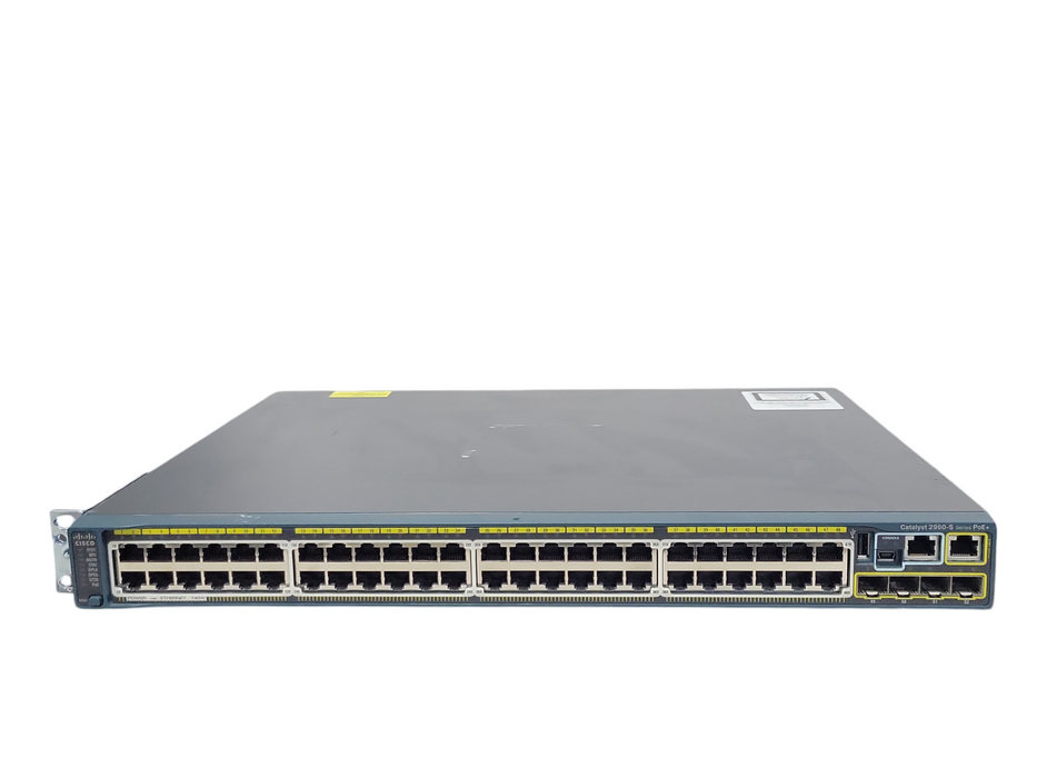 Cisco WS-C2960S-48FPS-L V03 48 Port Gigabit PoE+ Managed Switch Q_