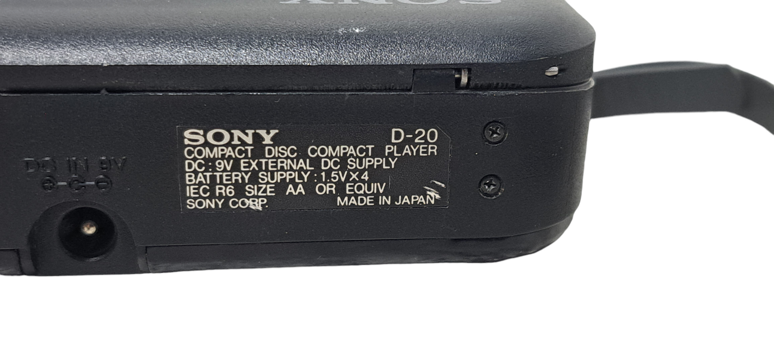 Sony D-20 | Portable Compact Disc Compact Player | *READ*