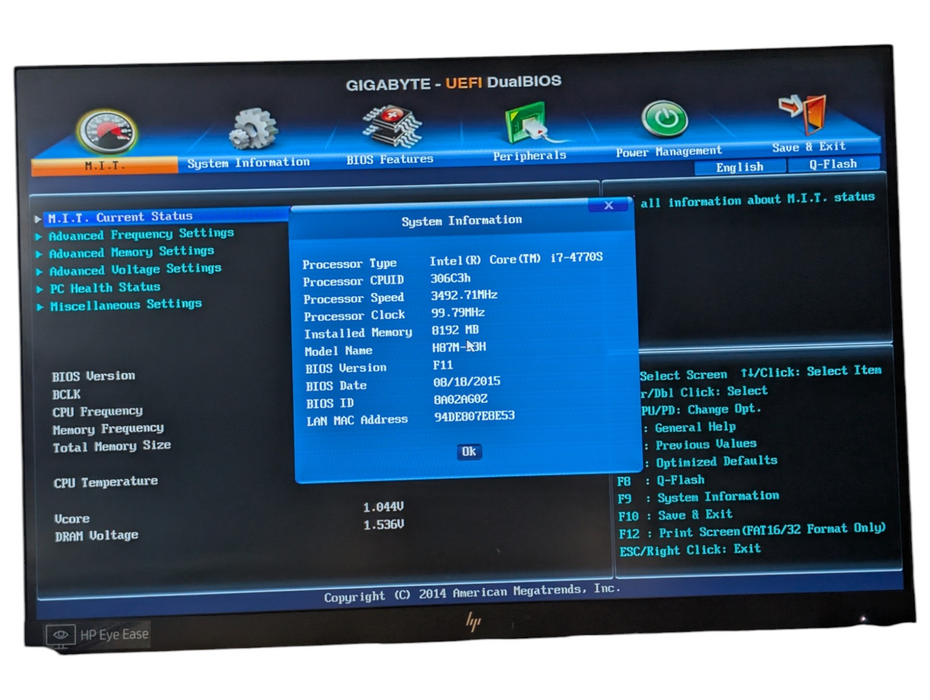 Fractal Design NODE 605 Home Theatre PC Intel Core i7-4770S 8GB RAM 1TB SSD -